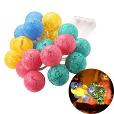 Clearance Harga Sunweb Natal Pernikahan Party Hot Ruledesign Ball String Lampu (Kuning)-Intl