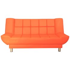 Clianta Sofa Bed Quilted - Orange - Khusus Bandung