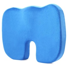 Coccyx Bantalan Kursi Busa Ortopedi untuk Kursi Mobil Kantor (Sapphire Blue)-Intl