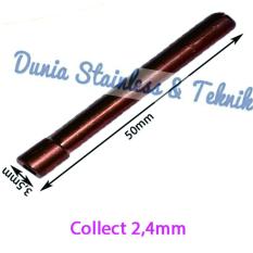 Collect 2.4mm colet stang argon bengkel besi stainless steel alat alat teknik travo las.
