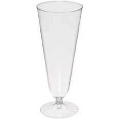 Komet 2-Piece Plastik Bir Pilsner Glass, 12-Ounce, Clear (250-Count) -Intl