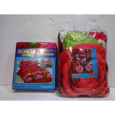 Couple Sprei Dan Selimut Super Lembut Dan Tebal Merk Bonita - LOVELY ROSE