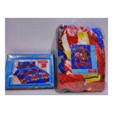 Couple Sprei + Selimut Super Lembut Dan Tebal Merk Bonita - AVENGERS Uk. 120/160X200 CM
