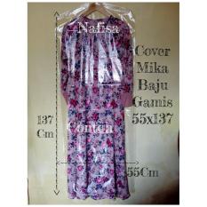 Cover Baju 55x137 Plastik Mika Transparan Pembungkus Pelindung Pakaian Gantung