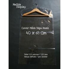 Cover Mika Baju Anak 40x68 1 Lusin Plastik Transparan Pelindung Pembungkus Pakaian