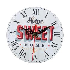 Kreatif Antik Wall Clock Vintage Kayu Putaran Jam Rumah Dekorasi (#7)-Intl