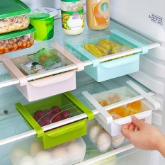 Kreatif Meluncur Ke Dapur Kulkas Freezer Ruang Saver Penyelenggara Rak Penyimpanan Rak Holder Laci 4 Warna-Intl