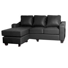 CREOA Sofa L Delany Hitam
