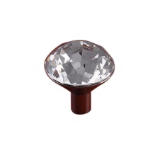 Crystal Glass Diamond Bentuk Laci Kabinet Tombol Gagang Lemari Dapur Lemari Lemari Spesifikasi: Besar Lubang Tunggal-Intl