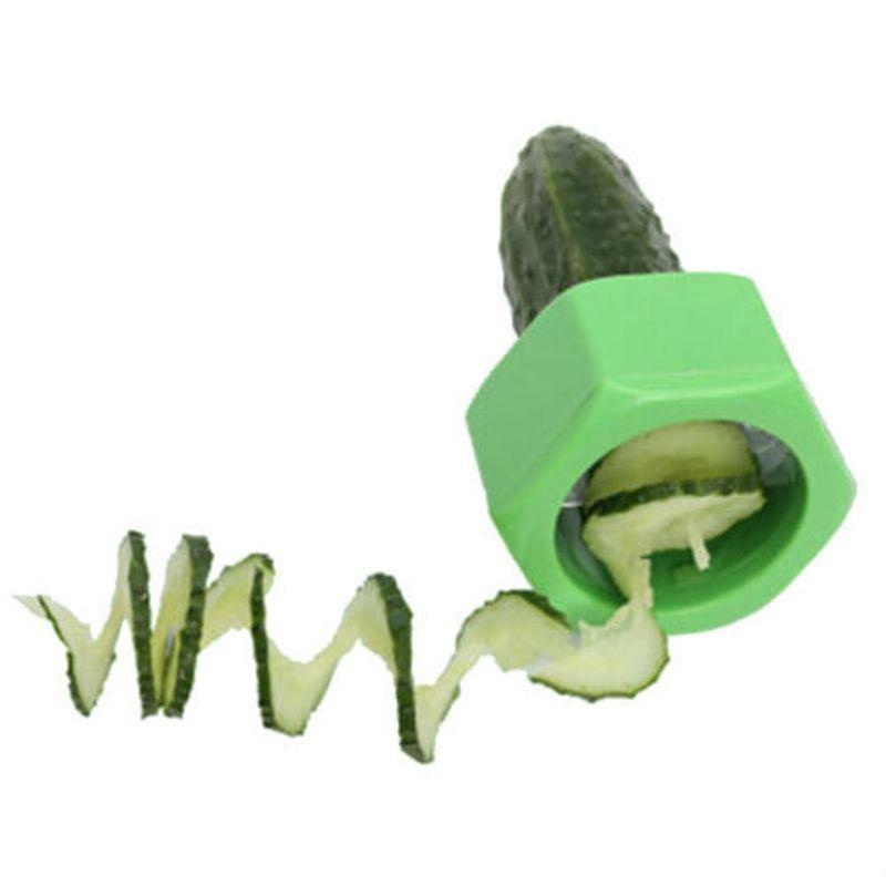 Cucumbo Spiral Slicer Salad Kitchen Mentimun Zucchini Sayuran Peeler Gadget-Intl