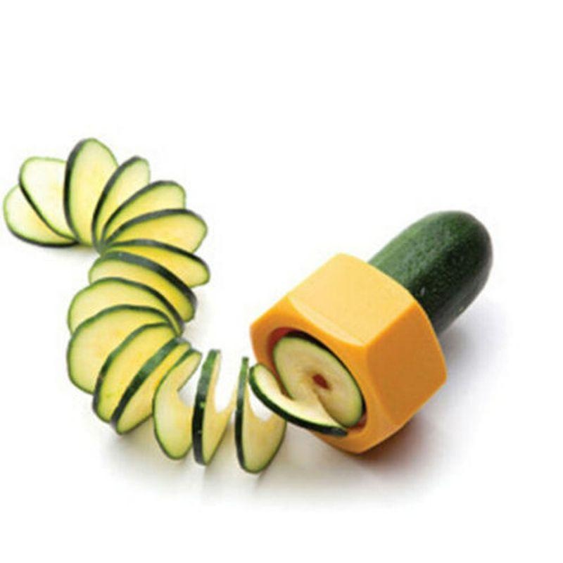 Cucumbo Spiral Slicer Salad Kitchen Mentimun Zucchini Sayuran Peeler Gadget-Intl