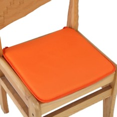Cushion Office Chair Garden Indoor Dining Seat Pad Tie On Square Foam Patio Uk Orange - intl