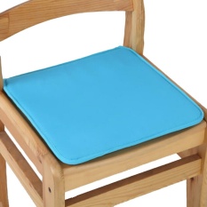 Kantor Kursi Garden Indoor Bantalan Kursi Makan Tie On Square Foam Patio UK Sky Blue-Intl
