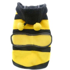 Lebah Manis Anjing PET Desain Kain Bulu Domba Pakaian Kucing Anak Anjing Kerudung Mewah Mantel Musim Dingin Pakaian Hangat For Kostum Mm X 80mm untuk Anjing Hewan Peliharaan With Ukuran Topi L