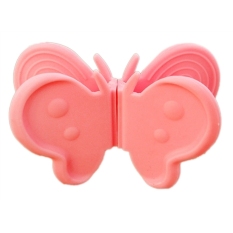 Cute Butterfly Berbentuk Oven Hot Plate Non-slip Mitt Pemegang (Pink)-Intl