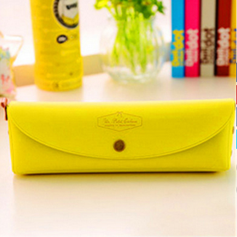 Cute Candy Warna Pensil Case Pen Bag untuk Kantor Perlengkapan Sekolah-Kuning-Intl Cute Candy Warna Pensil Case Pen Bag untuk Kantor Perlengkapan Sekolah-Kuning-Intl
