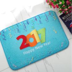 Cute Cartoon Kids Rugs Non-slip Dapur Lantai Tikar Penyerap Karpet untuk Anak Kamar Tidur Kamar Mandi Tahan Lama Masuk Keset Hadiah 40x60 Cm (Biru) -Intl