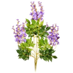 CYNDIE Buatan Sutra Wisteria Palsu Taman Gantung Bunga Vine Daun Rumah Pernikahan Decor Hadiah HARGA TERBAIK Ungu 70 Cm 1