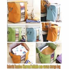 DapurBunda Baju Organizer Storage Box Bamboo Charcoal Bambu Storage Besar Random