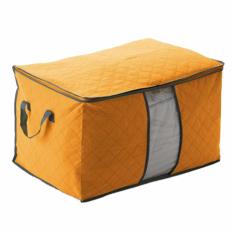 DapurBunda Baju Organizer Storage Box Bamboo Charcoal Bambu Storage Kecil - Orange