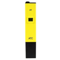 Deerway 0.1pH Akurasi Tinggi Pocket Ukuran PH Meter With ATC AndBacklit LCD. 0-14 Kisaran Pengukuran PH. 0.1 Resolusi Genggam. Mengukur Air Minum Rumah Tangga (Kuning)-Intl