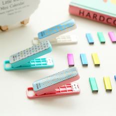 Deli Mini Stapler Geometric - Multi-Color
