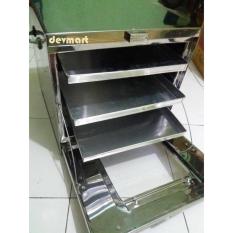DEVmart - Oven Tangkring Stainless Oven Kompor Hemat Listrik (Gas) - Free Loyang 3 Pcs