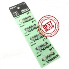 DEVmart Sony Battery - 10 Pcs Baterai Jam Tangan Sony 377 Watch Battery SR626 1.55V Kalkulator Mainan Remote