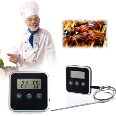 Digital Cooking Probe Food Timer Kitchen Oven Grills Meat
Thermometer Timers