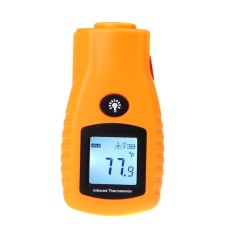 Digital Termometer Inframerah Non-kontak Suhu Meter Tester LCD IR Laser-32 ~ 280 Celcius-26 ~ 536 Fahrenheit-Intl