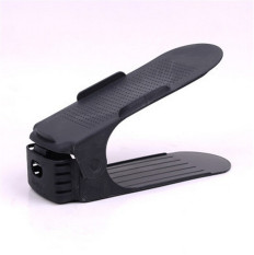 Display Rack Sepatu Organizer Penyimpanan Ruang Penyimpanan Plastik Rak Hitam-Internasional