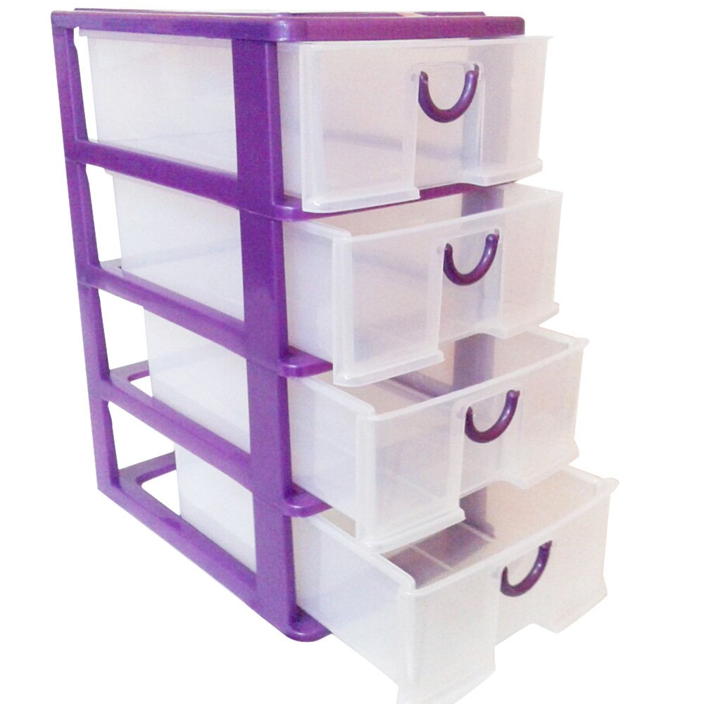 diva-Davi Victory Mini Container Large 4 Susun - Ungu diva-Davi Victory Mini Container Large 4 Susun - Ungu