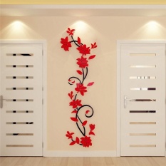 DIY 3D acrylic Modern Flower Decal Art Mural Wall Sticker Home Decoration