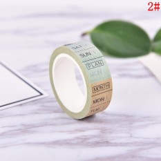 DIY 8M Timeline Washi Paper Tape Adhesive Sticky Decorative Scrapbooking Sticker N2 - intl