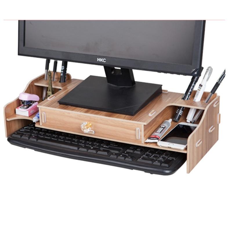 DIY Kayu Desktop Komputer Desktop Penempatan Kantor Meja Keyboard Kotak Penyimpanan-Intl DIY Kayu Desktop Komputer Desktop Penempatan Kantor Meja Keyboard Kotak Penyimpanan-Intl