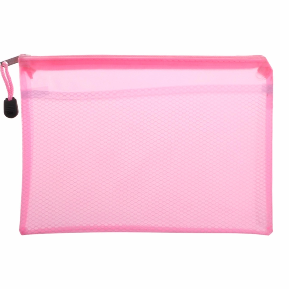 Tas Dokumen A5 Zipper File Pocket Storage Organizer Kantor Sekolah Tahan Air-Intl