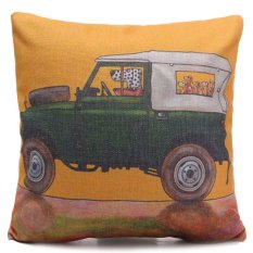 Anjing Bergambar Cushion Cover Car Seat Campuran Linen Bantal Dekorasi Rumah-Internasional