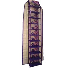 D'Organizer Rak Gantung Organizer - HSO Motif Bunga Ungu