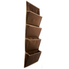 D'Organizer Wall Magazine Rack Organizer - Rak Tempat Buku dan Aksesoris - Coklat