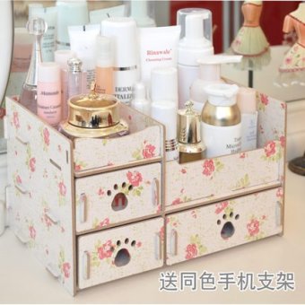 Diskon Untuk Membeli Harga Terendah Double Layer Makeup Organizer Double Layer Makeup Organizer Kotak Functionaltable Perhiasan Penyimpanan Kosmetik Rumah Barang Kecil
