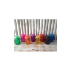Drinking Jar Tutup Warna / Harvest Time Warna / Gelas Toples Warna