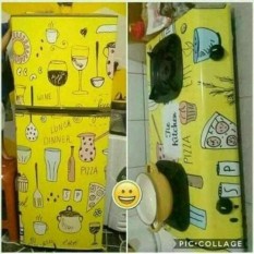 dua putra1 set stiker kulkas 2 pintu+ kompor