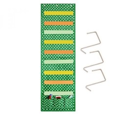 Eamay Hiasan Gantung Dinding File Organizer Penyimpanan Bagan Kecil dengan 3 Kait Pada Pintu dan Dinding 9 Besar dan 3 Aksesoris Kantong untuk Penanda Bagasi PVC dan Penyimpanan Folder Surat Penyortir (Hijau) -Intl