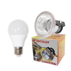 EELIC DOL-401 Silver Kap Lampu Downlight + 1 PCS LED 5 WATT Berkualitas Tinggi