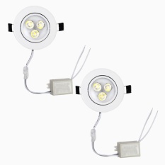 EELIC DOL-K7702 CAHAYA PUTIH 6000K 2 PCS Lampu LED Downlight Lampu Celling Drop
