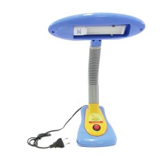 EELIC JM-815 Biru PL LED 3W Lampu Meja Baca Belajar Duduk - Jepit