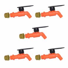EELIC KET-1007 Orange Kran 5 Pcs Taman Anti Bocor