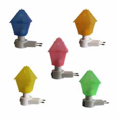 EELIC LAU-JM992 5 PCS ANEKA WARNA Mini Lamp Lampu Tidur Model Rumah Mungil Dimalam Hari