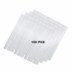 EELIC LET-S26CM 100 PCS Refill Lem Tembak Bening Lem Lilin Gun Stick Lem Stik Kecil 0,7 Cm X 26 Cm