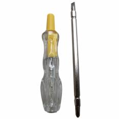 EELIC Tespen Listrik Obeng Plus dan Minus bagian lampu bening bentuk Menarik plastik lampu bening sehingga lampu terlihat dengan jelas